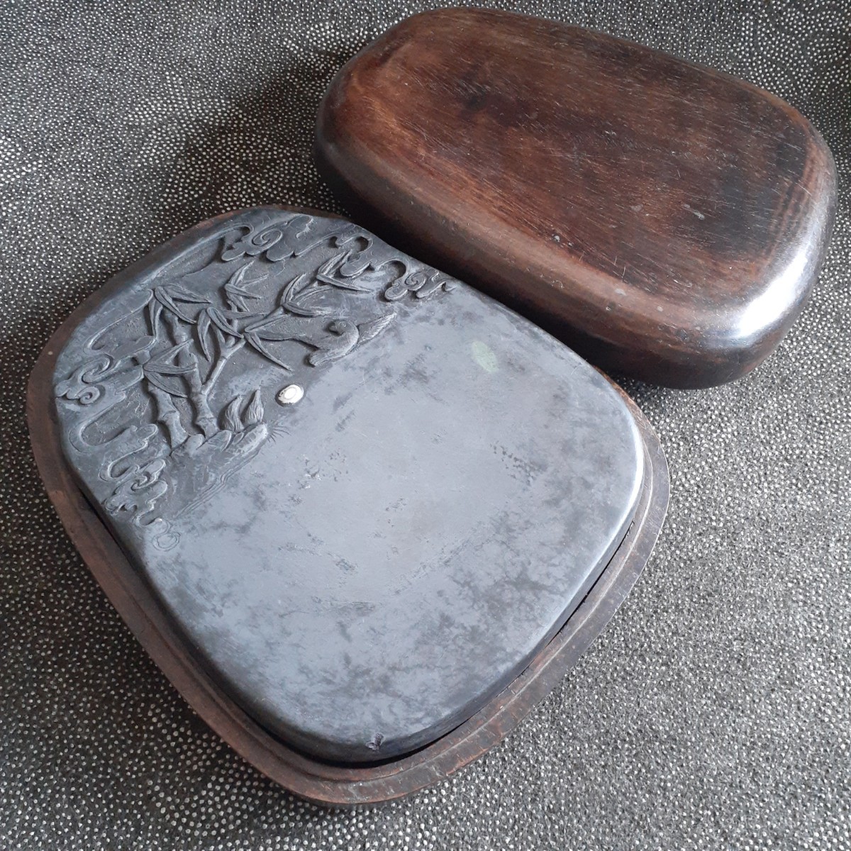 鱔魚黄澄泥蓬莱硯