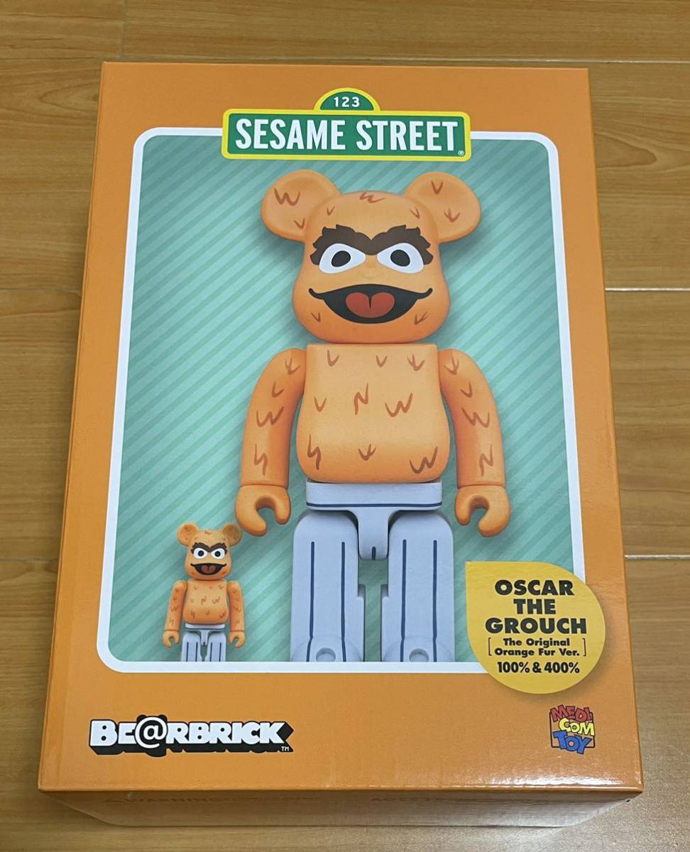 BE@RBRICK OSCAR THE GROUCH (The Original Orange Fur 進む Ver.) 100 