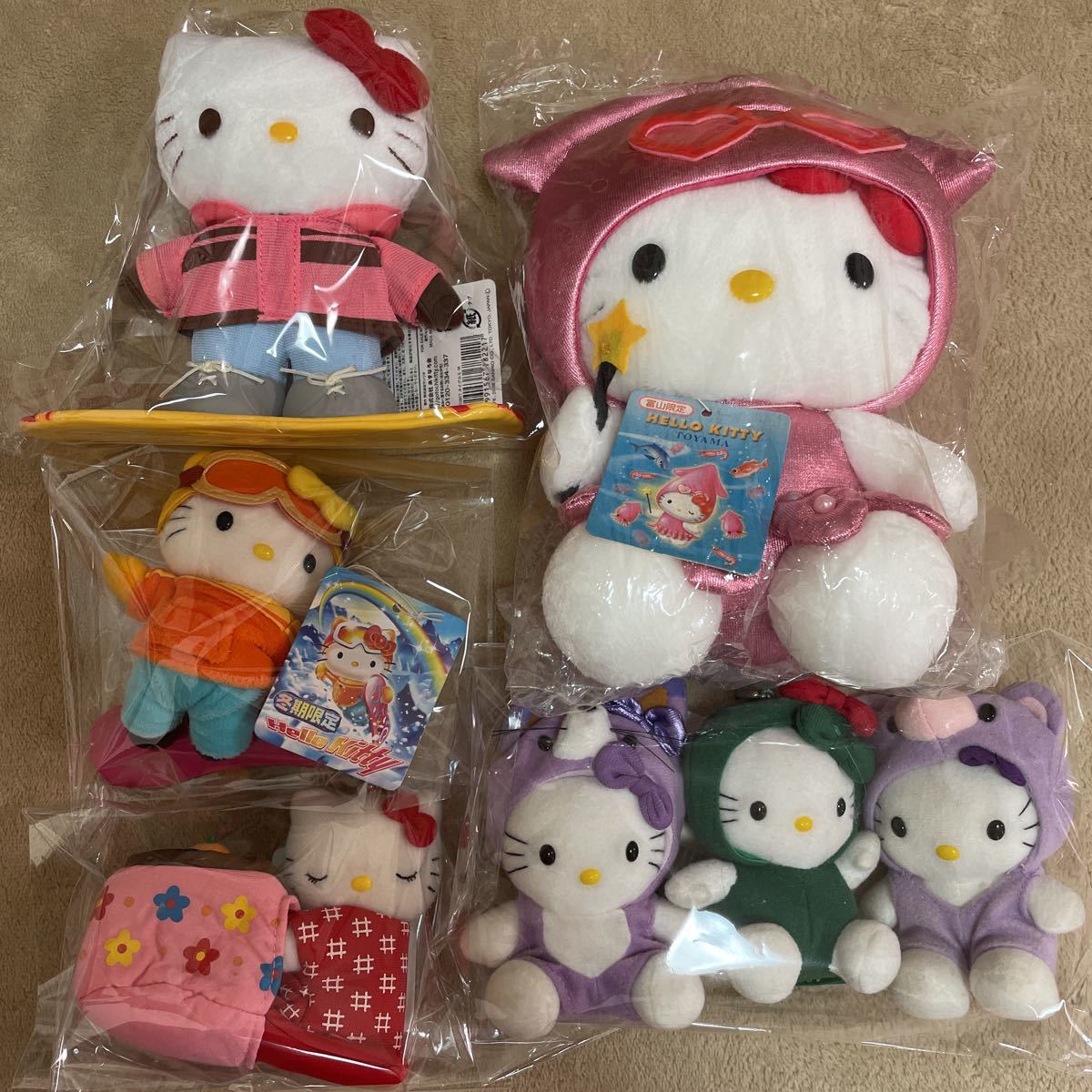 Hellokitty ハローキティ　ご当地　マスコット　ペン　ストラップＢセット Hellokitty ハローキティ 大量 ご当地 ストラップ ペン セット