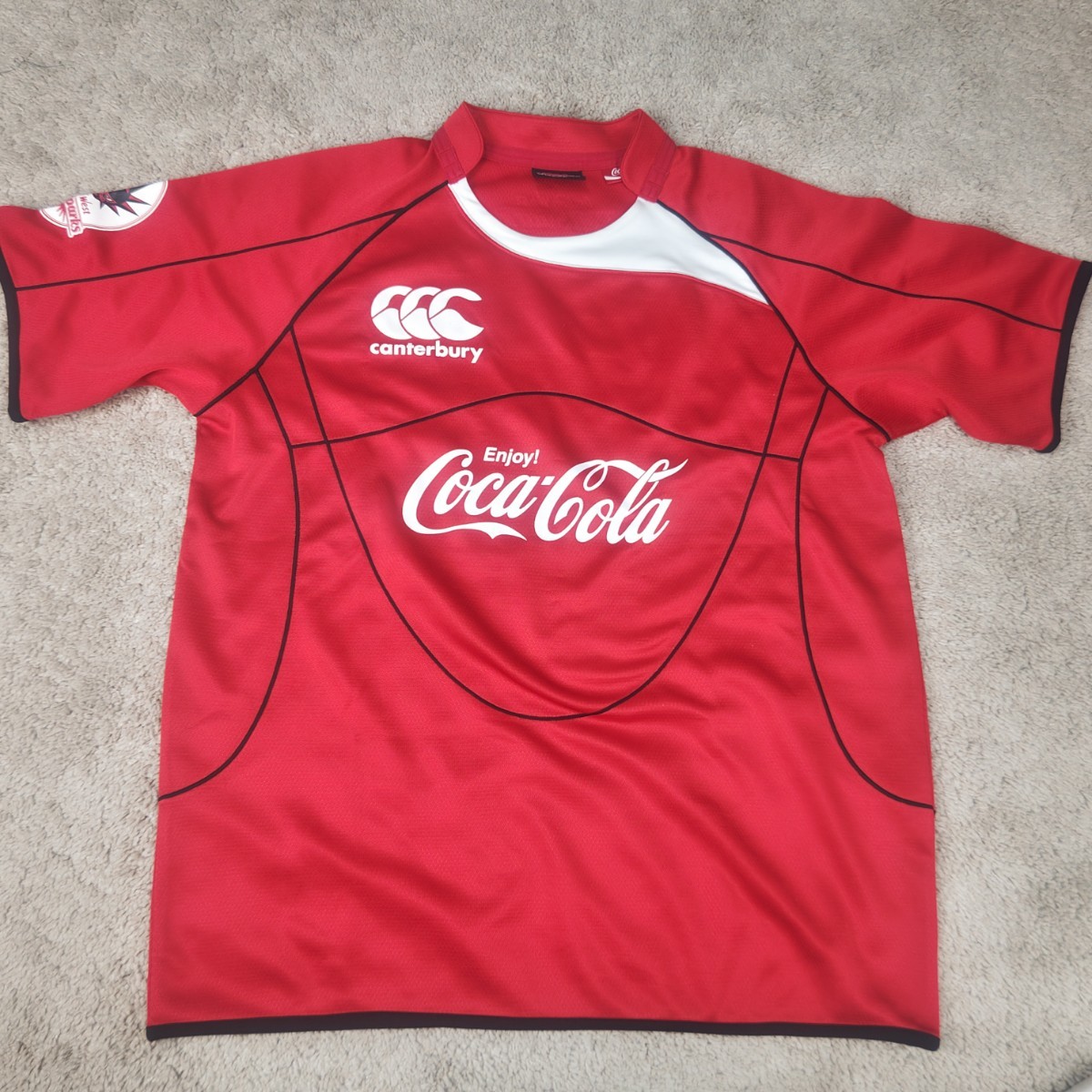 【目立った傷や汚れなし】CANTERBURY カンタベリー CocaCola West Red Sparks コカコーラウエスト レッド