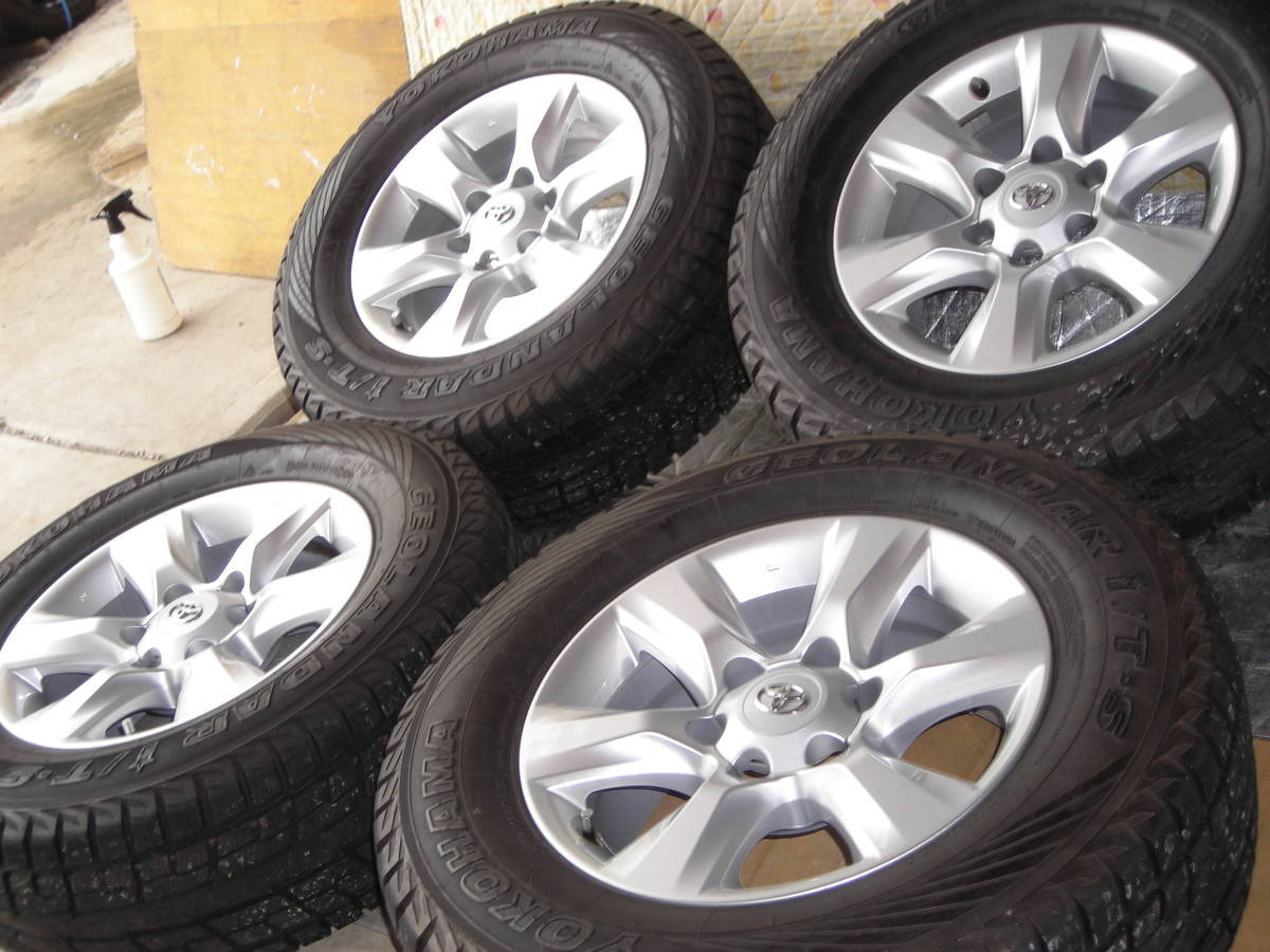 トヨタ150系プラド中期　純正ホイールタイヤ4本　265/65/17 トヨタ150系プラド中期 純正ホイールタイヤ4本 265/65/17 150