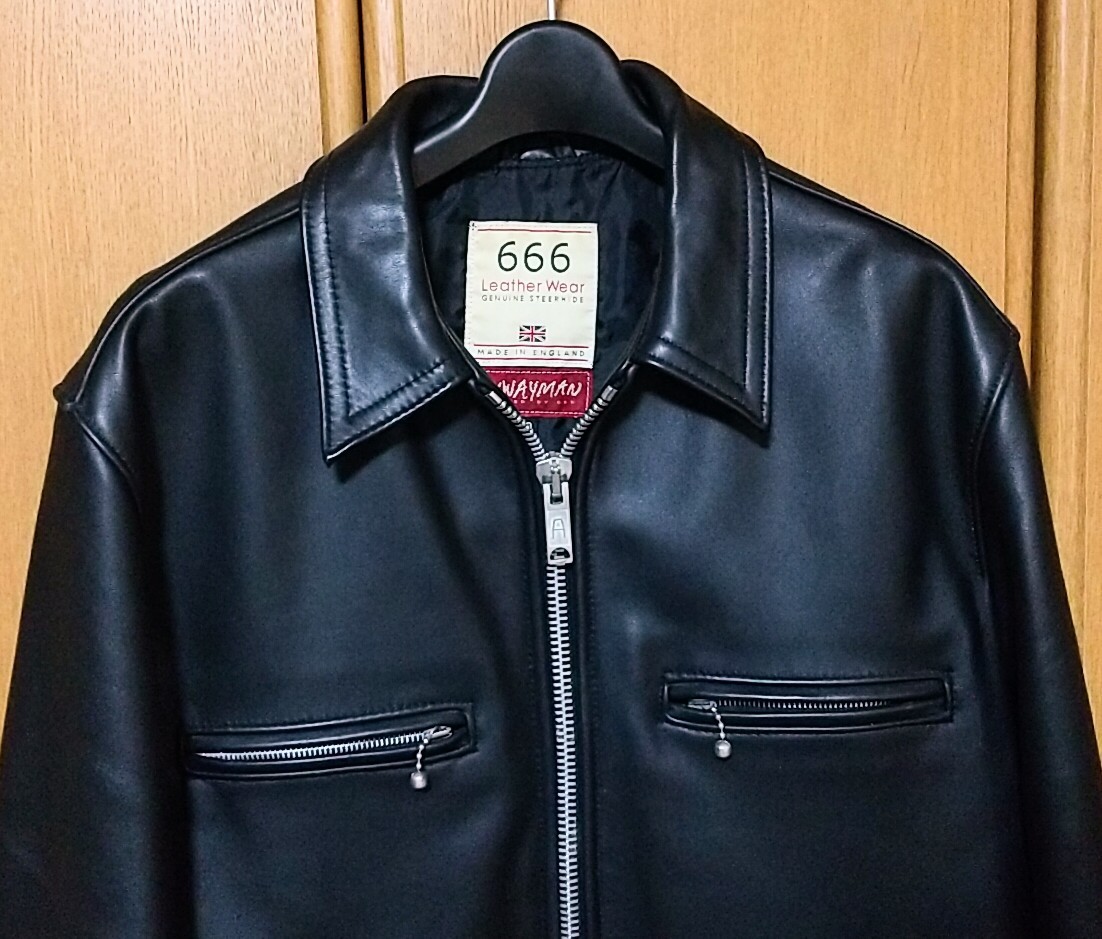 666 シングル ライダース 34 MY WAY MAN ドミネーター 英国製 666 シングル ライダース 34 MY WAY MAN ドミネーター 英国製