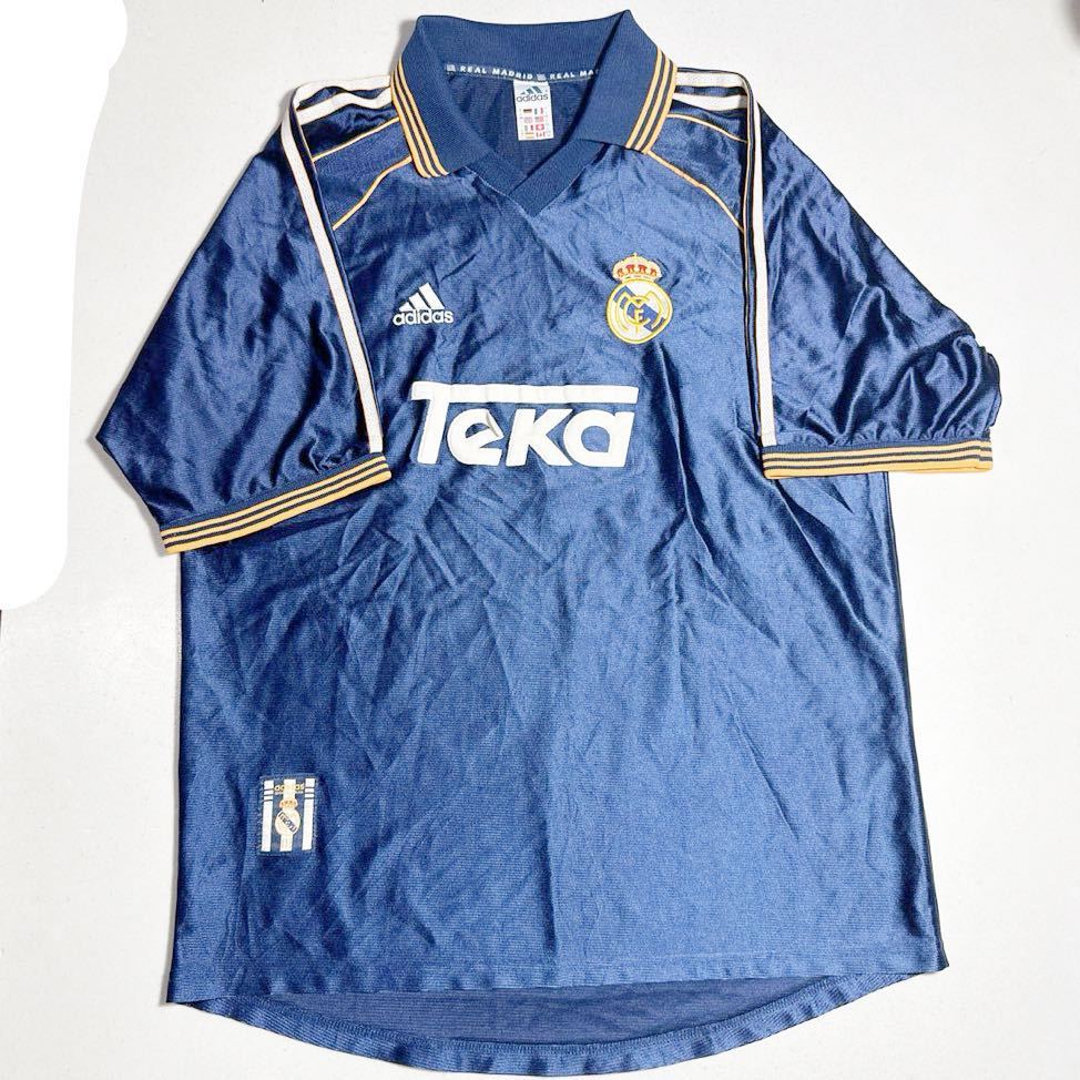 【やや傷や汚れあり】レアルマドリード real madrid ポルトガル製 リーガエスパニョーラ アディダス adidas ユニフォーム US