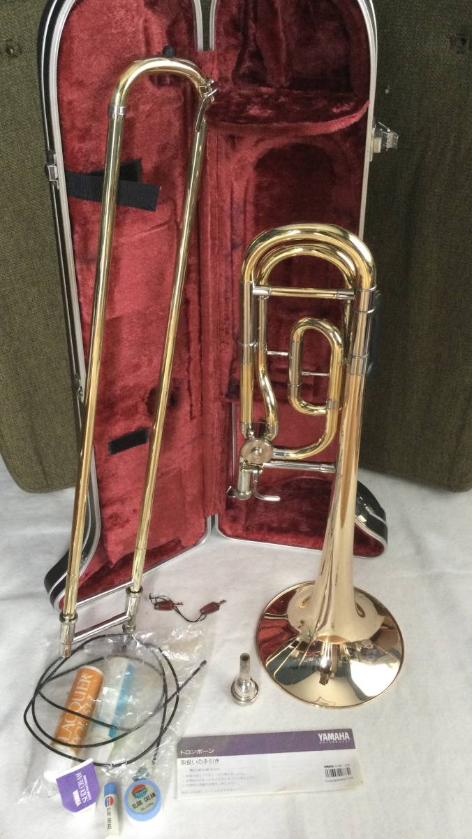 【やや傷や汚れあり】ヤマハ テナーバストロンボーン YSL820G ゴールドブラス マウスピース YAMAHA48の落札情報詳細 ヤフオク
