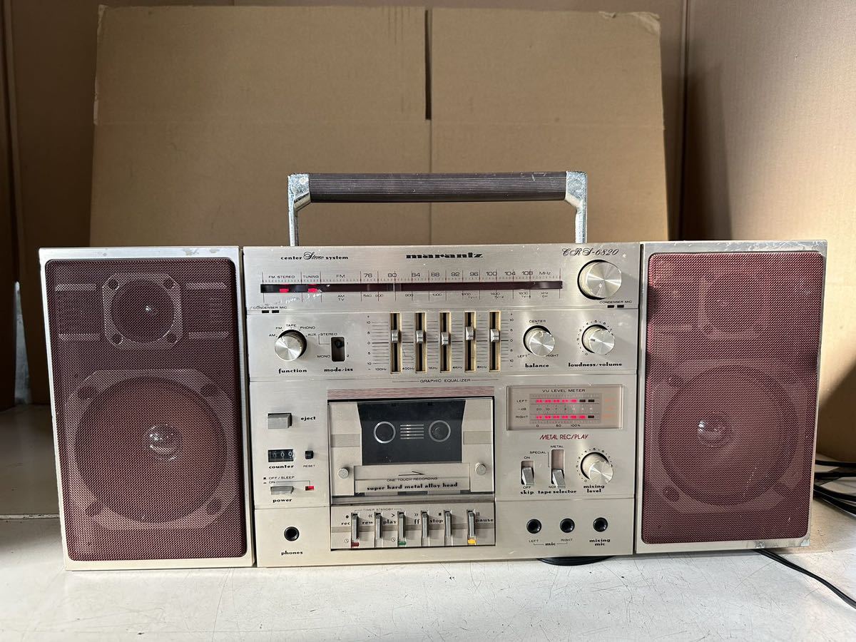 全体的に状態が悪い】marantz マランツ CRS-6820 ラジカセ ジャンクの