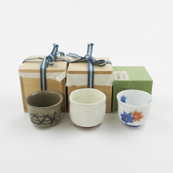 中里重利 絵唐津 ぐい呑み 未使用 未使用】中里重利 唐津 三玄窯