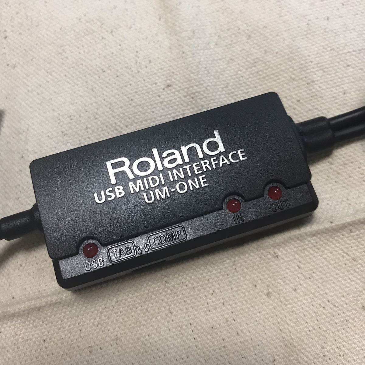 【目立った傷や汚れなし】送料無料 認識確認済『ROLAND USB MIDIインターフェースUMONE mk2』(検 mkII