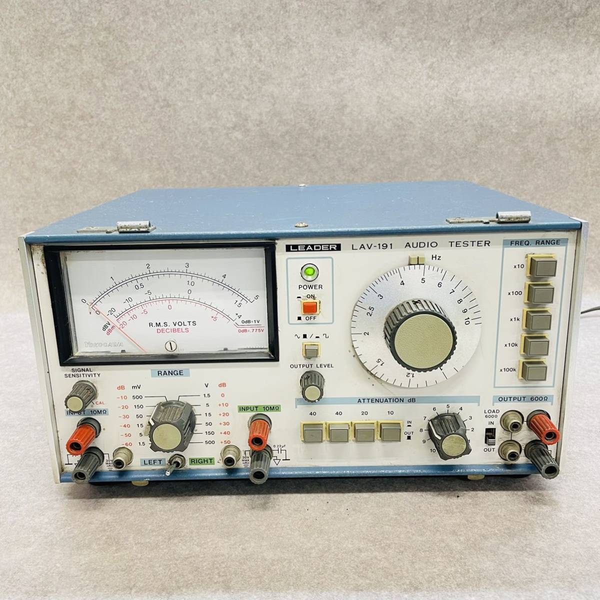 LEADER　リーダー　オーディオテスター　192A　動作品　未校正 リーダー電子「オーディオテスター192A」調整の手引き？ : 今どき