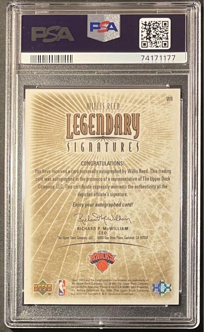 willis reed legendary auto nba カード