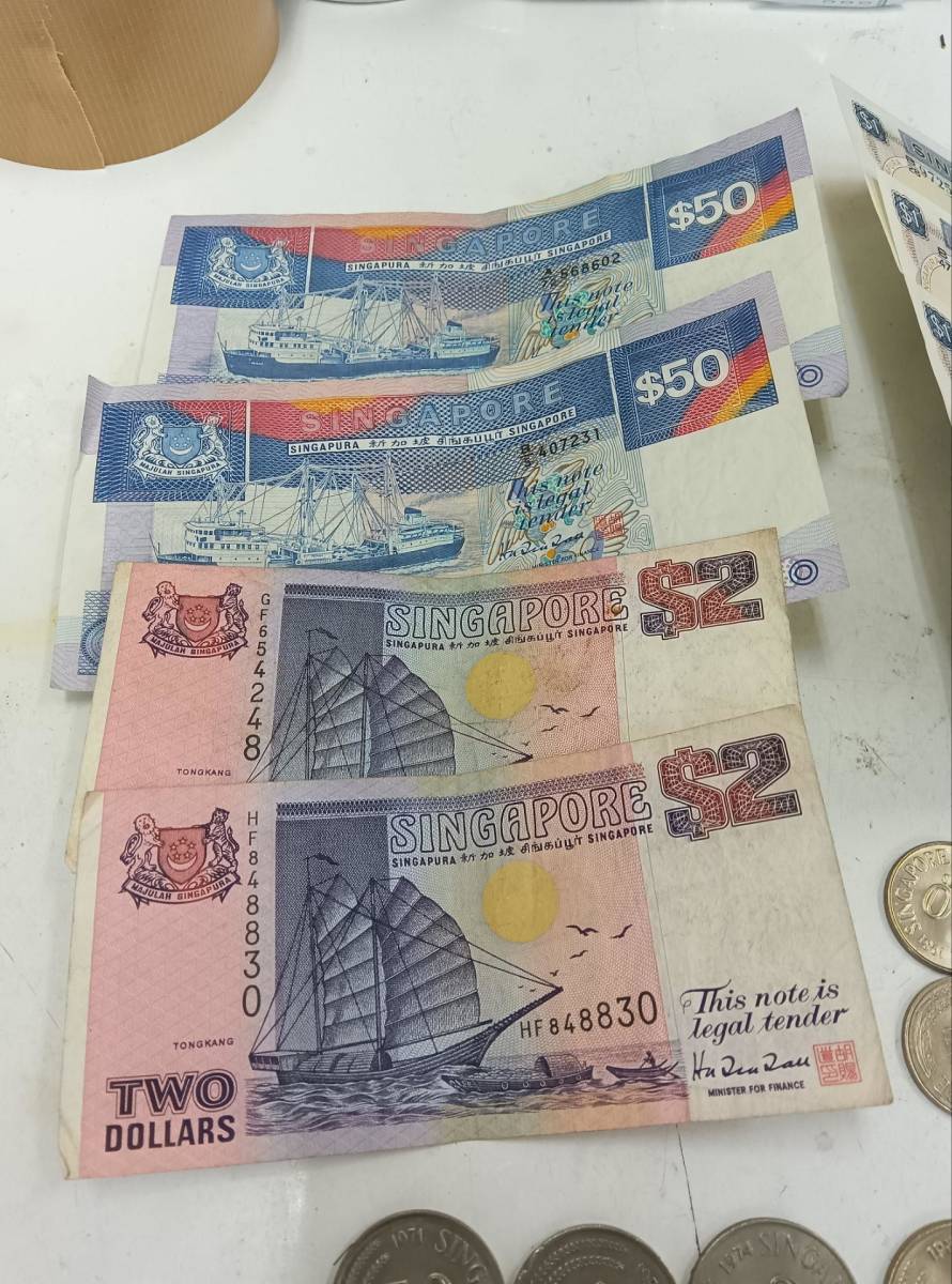 傷や汚れあり】シンガポール ドル 118.7ドル 海外 コイン 硬貨 両替 札 お金 外貨 紙幣 ◇3355の落札情報詳細 -  Yahoo!オークション落札価格検索 オークフリー