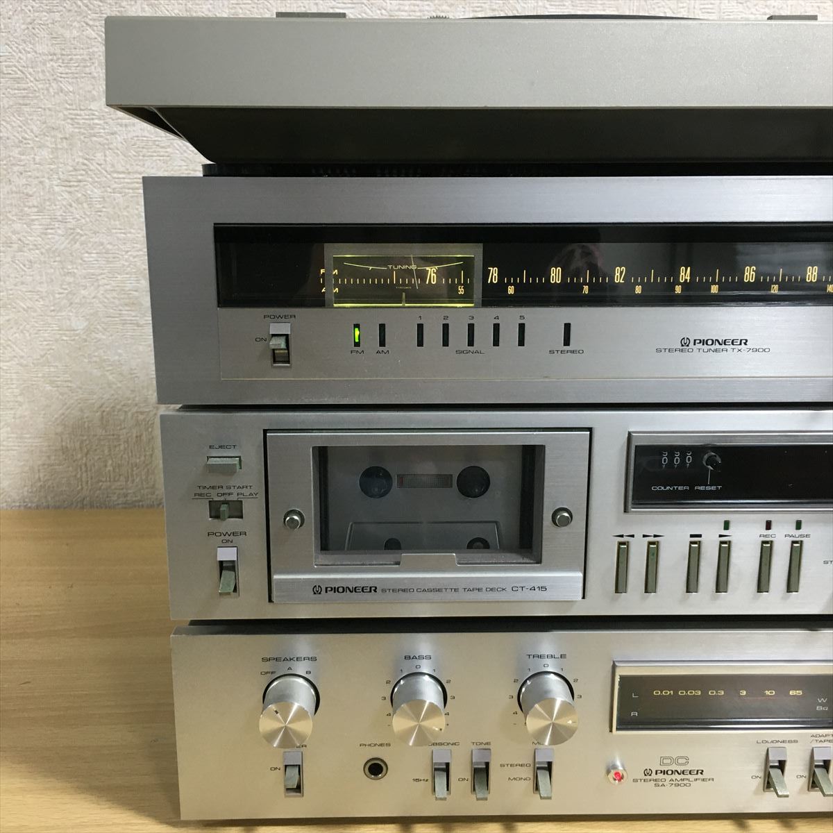 PIONEER パイオニア SA-7900 アンプ CT-415 カセットデッキ TX Pioneer