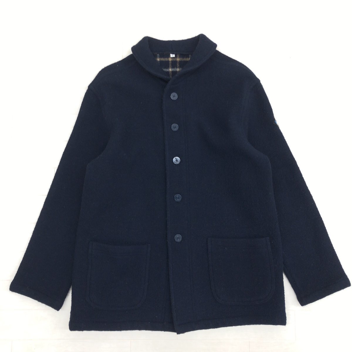 アルボーマレー ウールコート ネイビー 【公式通販】