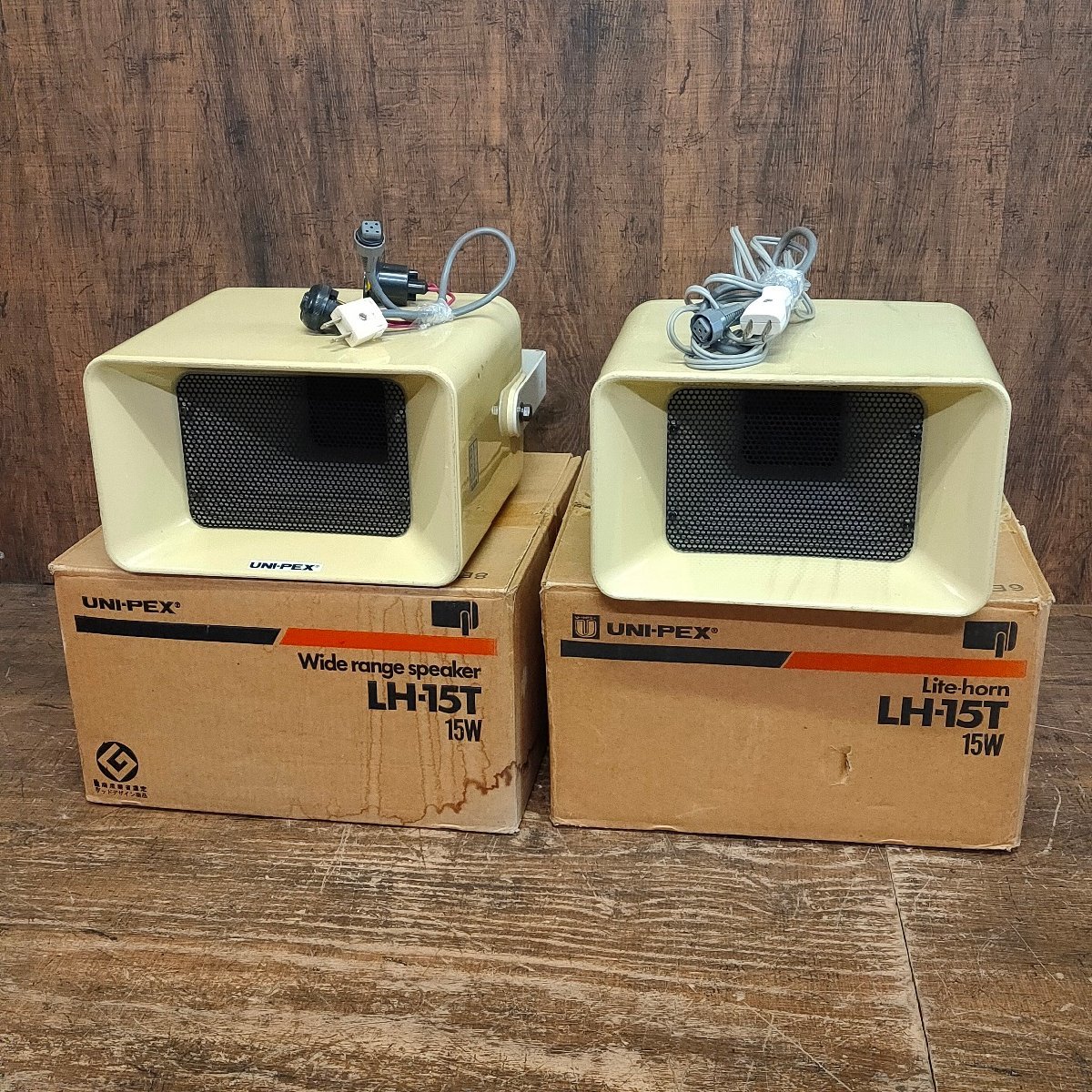傷や汚れあり】UNI-PEX ユニペックス ワイドレンジスピーカー LH-15T 2