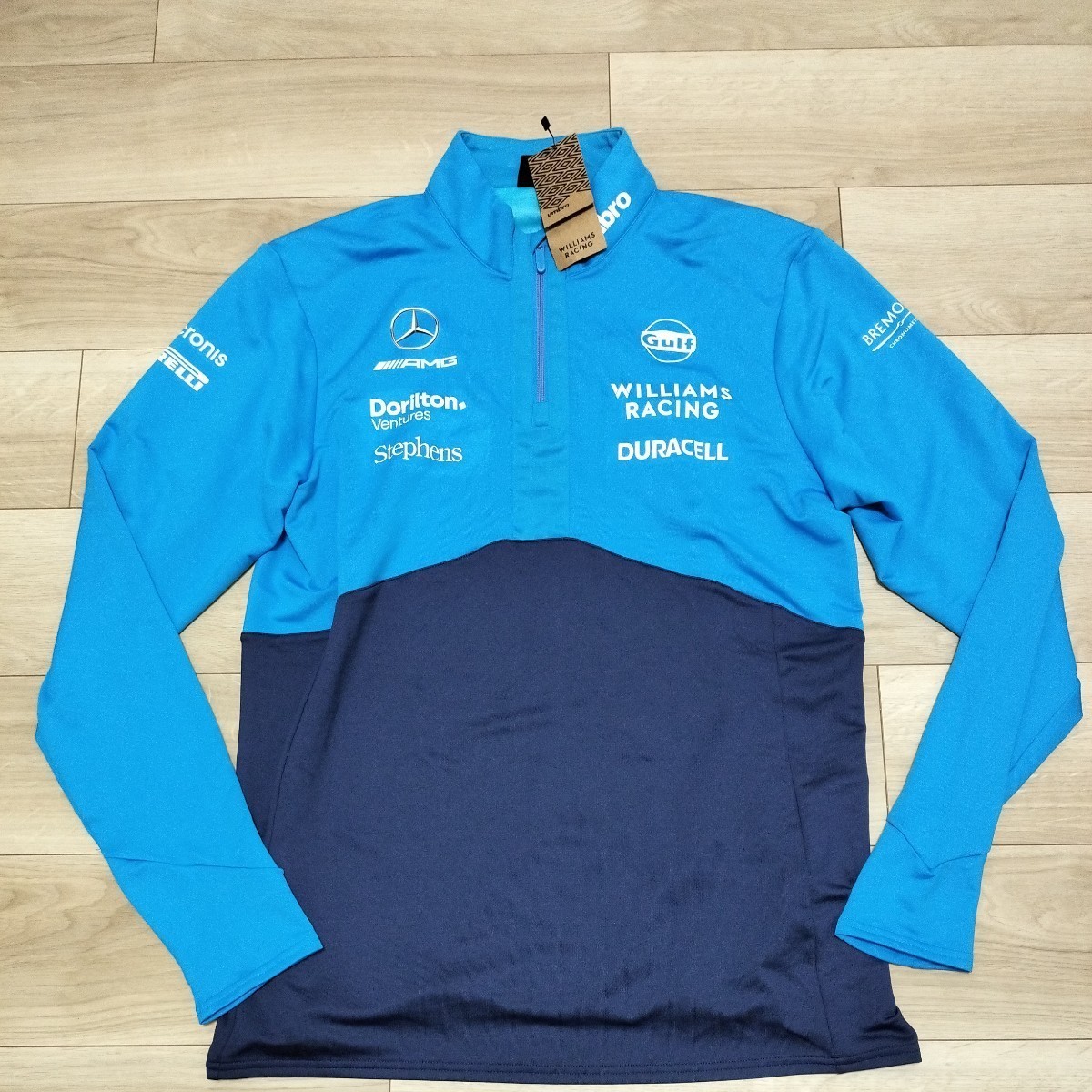 未使用】2023ウィリアムズ レーシングF1 チーム支給品 ハーフZIPプル  