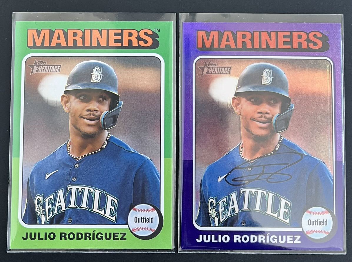 【目立った傷や汚れなし】2024 Topps Heritage Baseball Julio Rodriguez Mariners