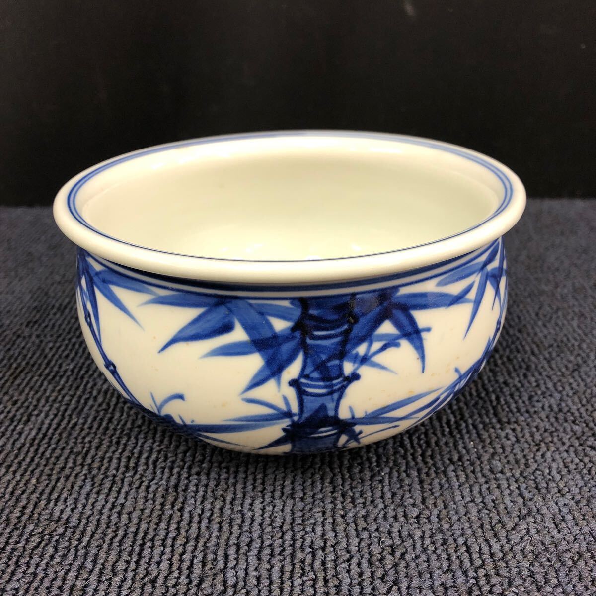 平安 宝泉 作 染付煎茶器 ぎこちない 