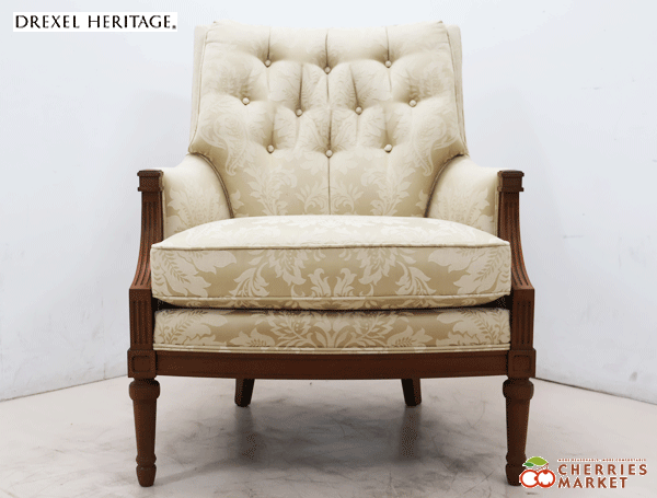 定価57万 ひかれ Drexel heritage イージーチェアUpholstery