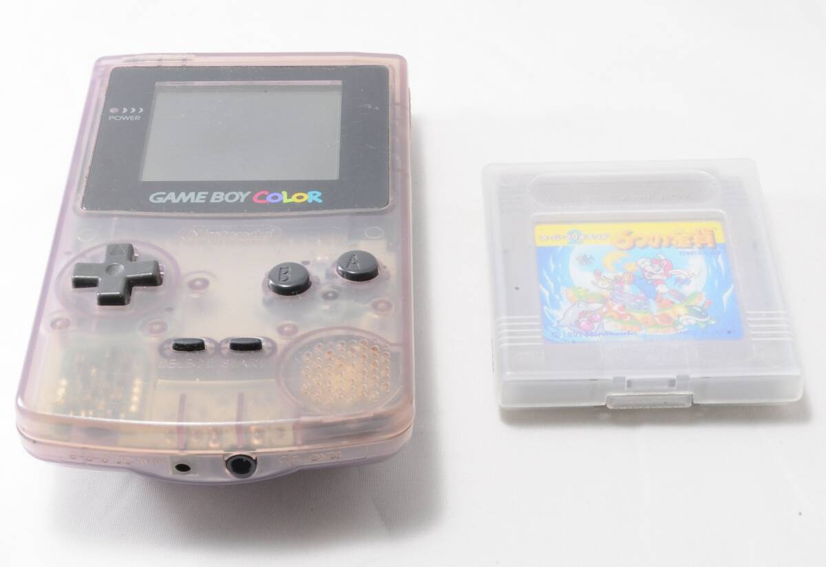 専用です！Nintendo ゲームボーイカラー クリア　本体　ソフトセット 任天堂 ゲームボーイカラー 本体 クリア CGB-001 ソフト・箱付き