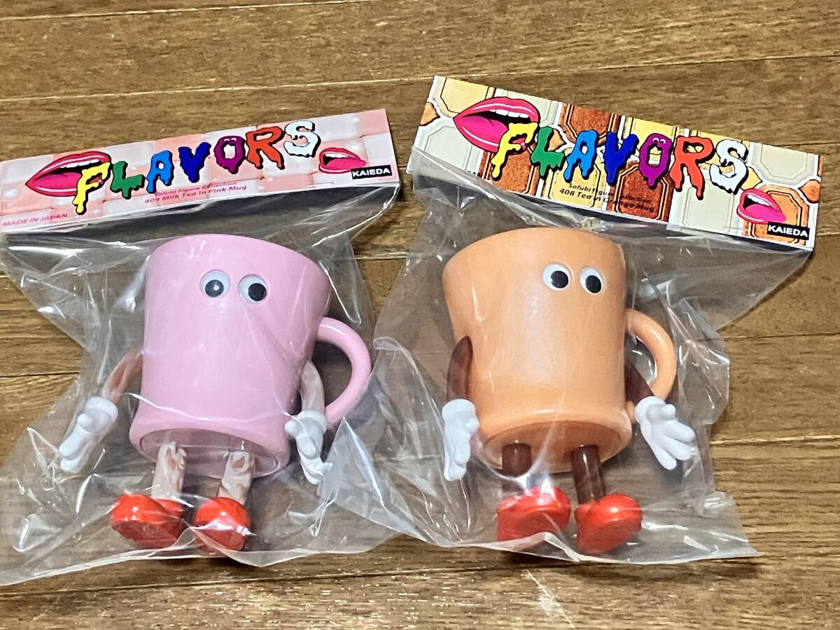 KAIEDA◎ミルクティーインピンクマグ ティーインオレンジマグ FLAVORS