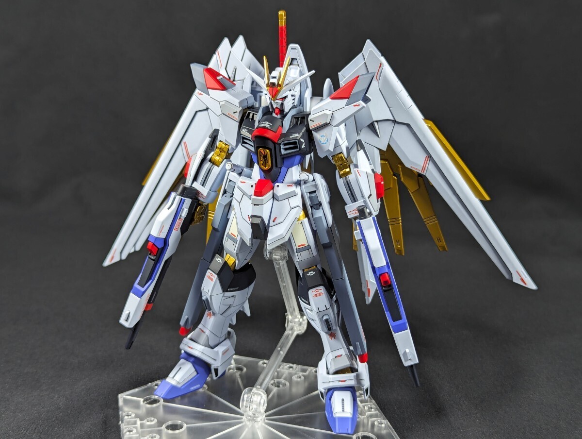 HGCEマイティーストライクフリーダムガンダム完成品汚し塗装