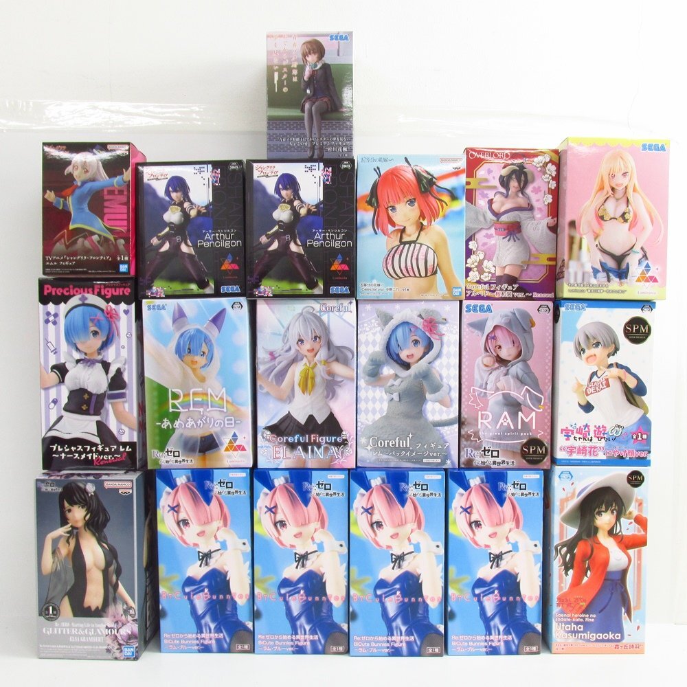 アニメキャラクターフィギュアセット　19点 ☆アニメ アニメ・コミックキャラクター フィギュアセット 19点