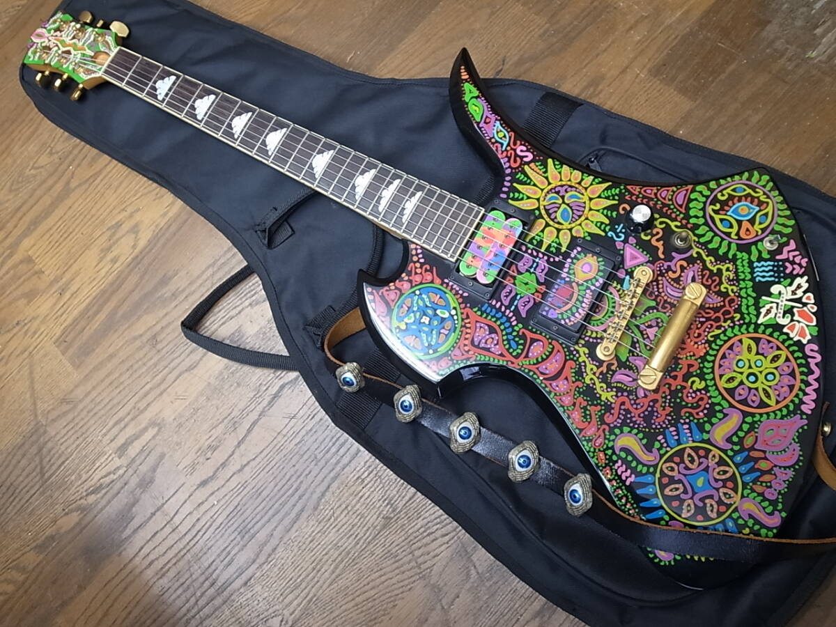 フェルナンデス MG-165X BLK/P hide サイケ Burny フェルナンデス MG-165X BLK/P hide サイケ Burny 中古】美品