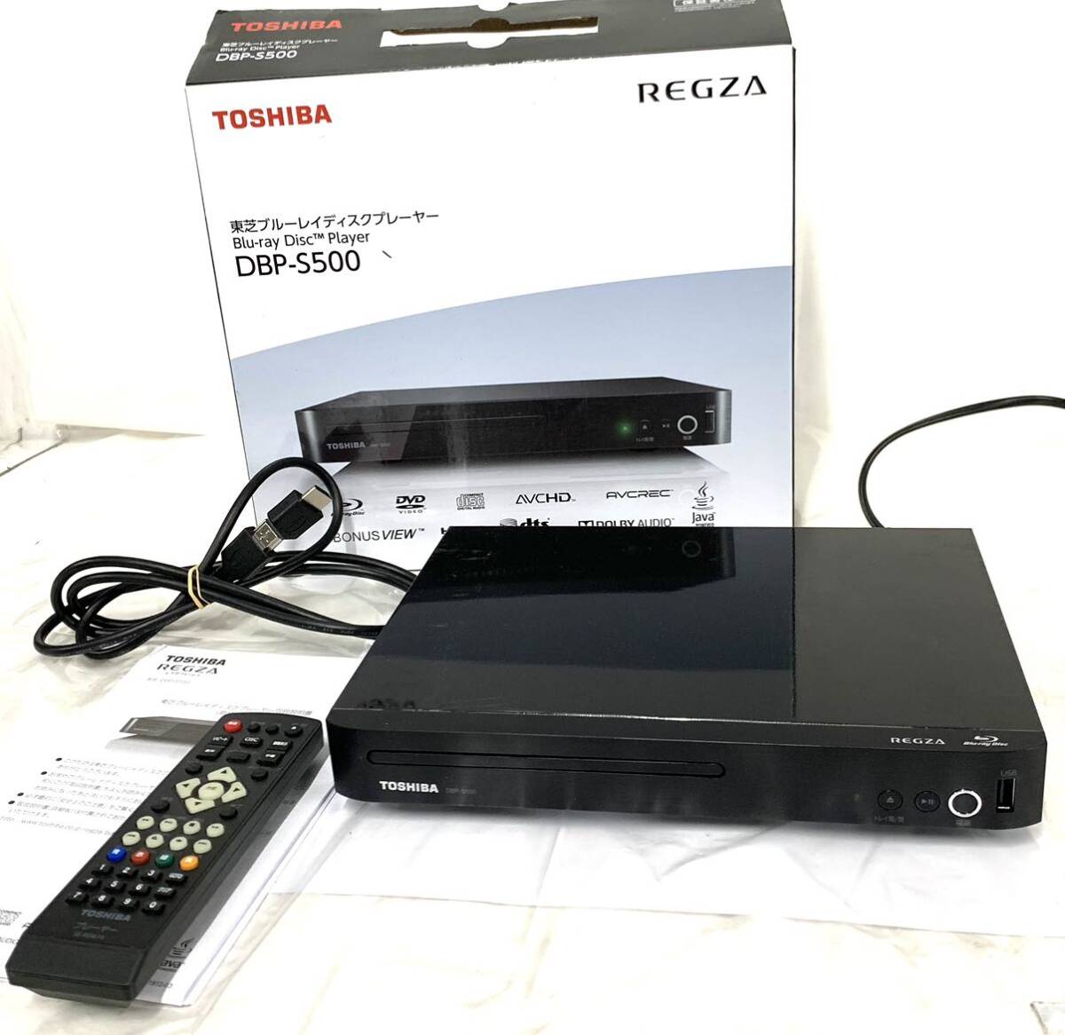 TOSHIBA ブルーレイDVDプレーヤー DBP-S500 2022年製 TOSHIBA REGZA