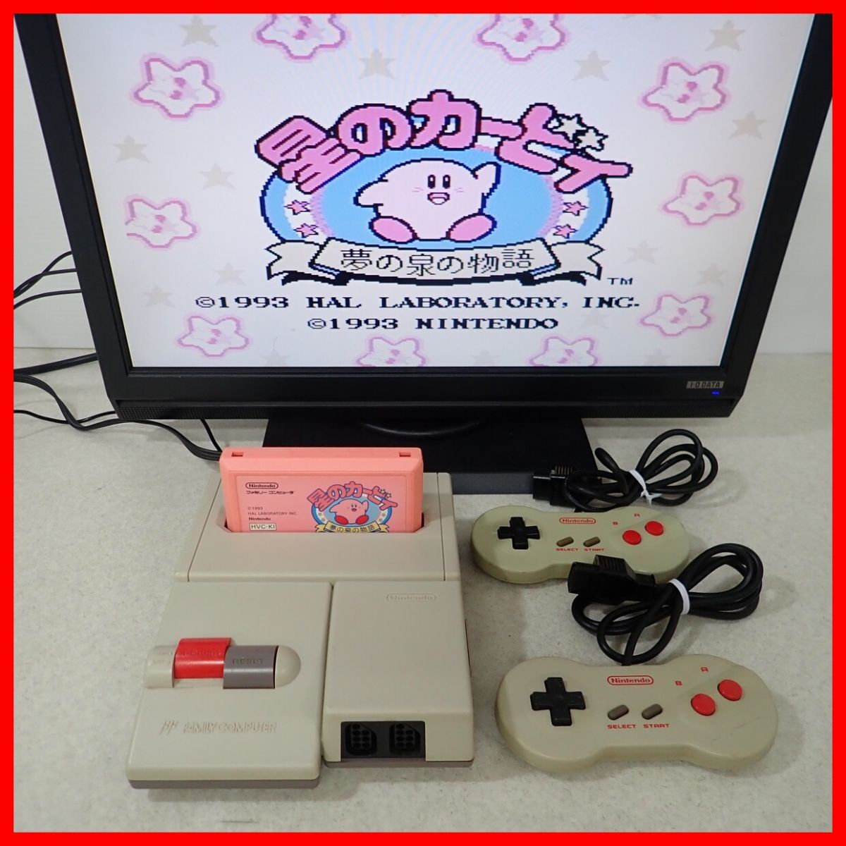 傷や汚れあり】1円〜 動作品 FC ニューファミコン HVC-101 本体 + 