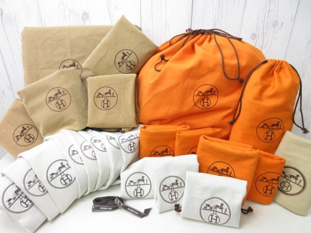 エルメス HERMES 保存袋 巾着 44×38 くど