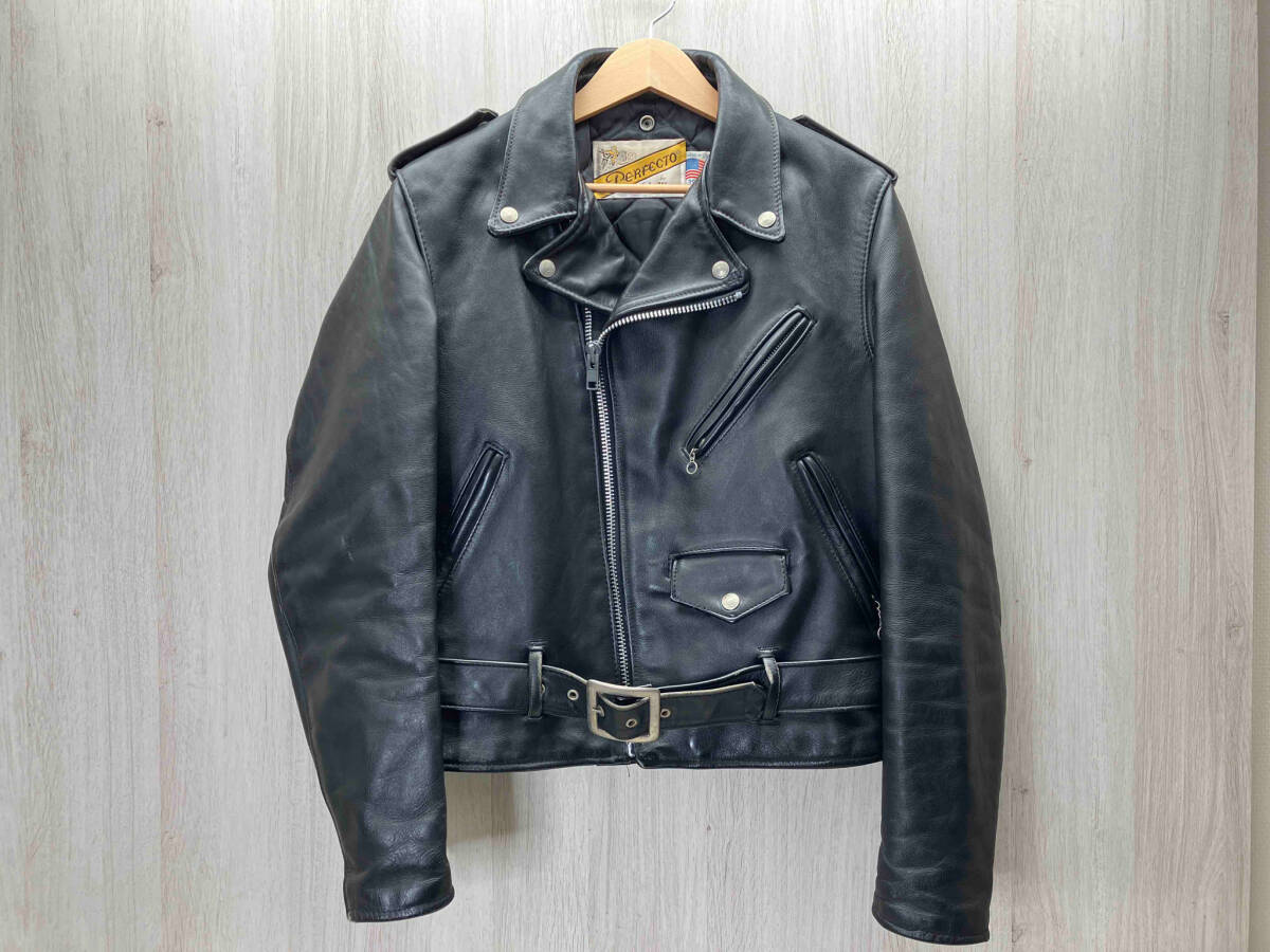 schott ショット　perfecto　ダブルライダースジャケット　革ジャン 80年代 USA製 Schott ショット PERFECTO レザー ダブルライダース