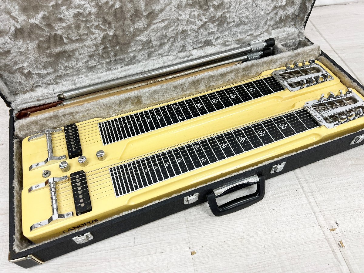 傷や汚れあり】【行董】CANOPUS カノウプス ダブルネック スチール 