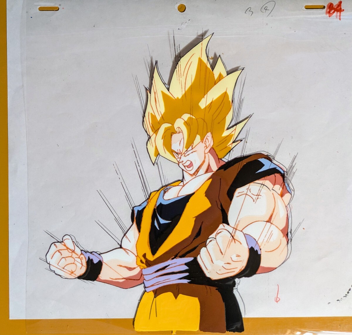 やや傷や汚れあり】ドラゴンボールZ スーパーサイヤ人孫悟空 セル画 