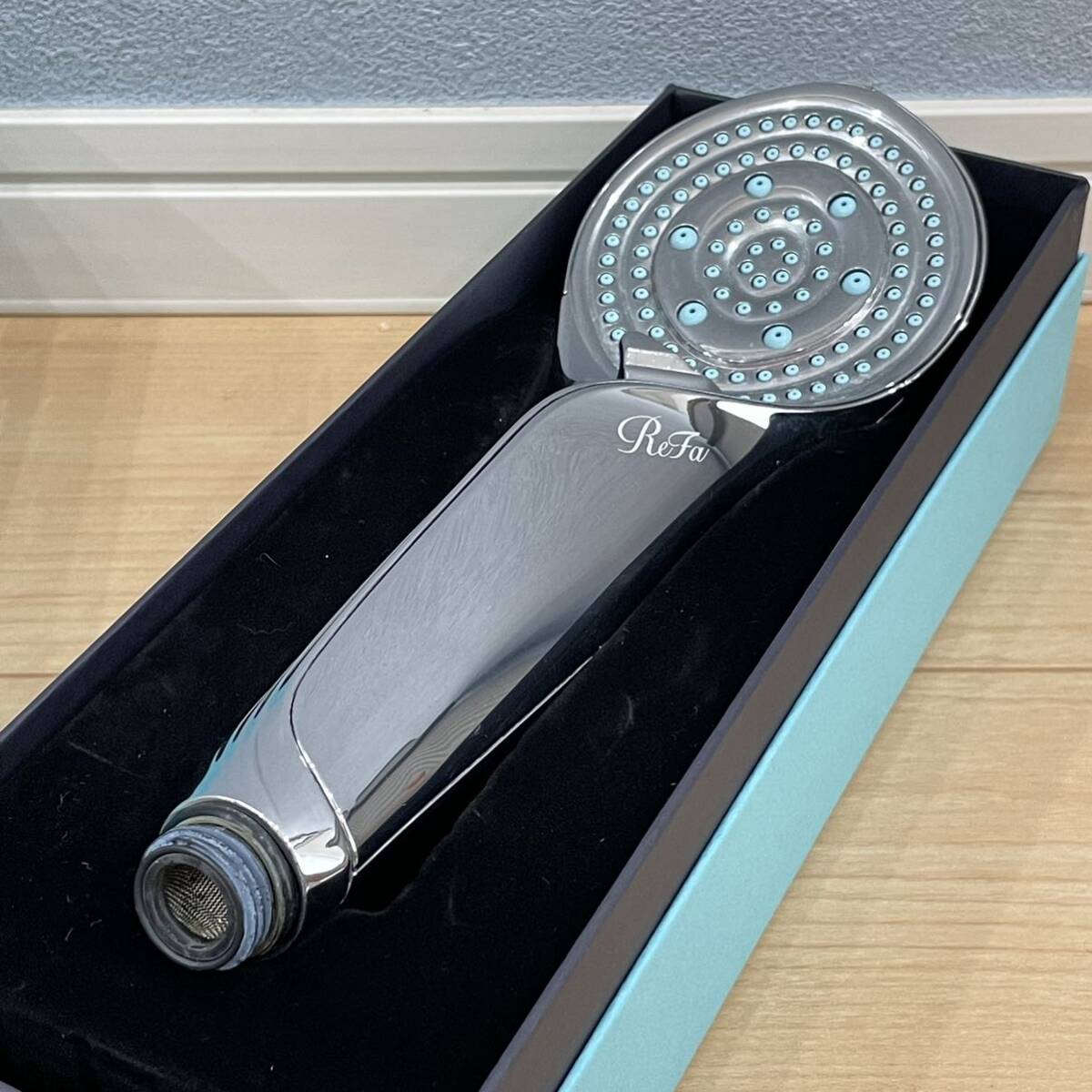 美品 ReFa リファ ファインバブル RS-AF15A シャワーヘッド 青白い 
