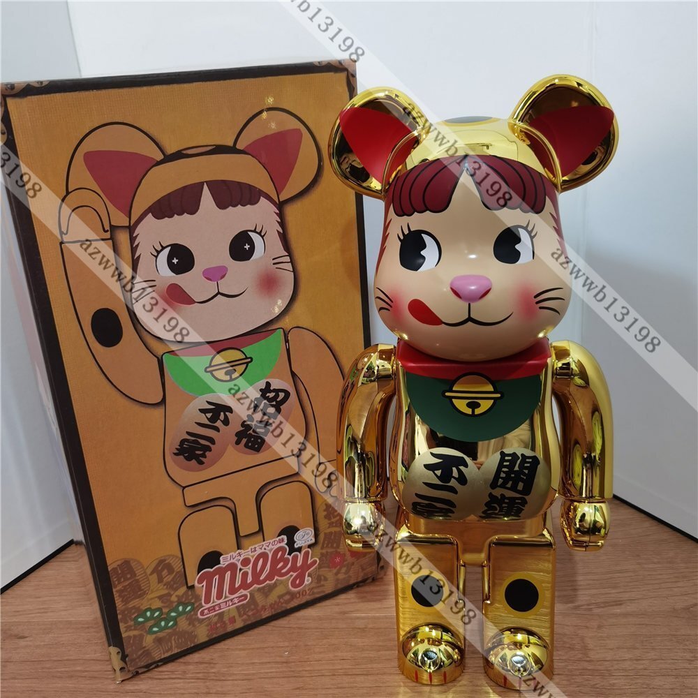 新品同様　ペコちゃん　大と小　招き猫　ベアブリック BE@RBRICK SERIES 51