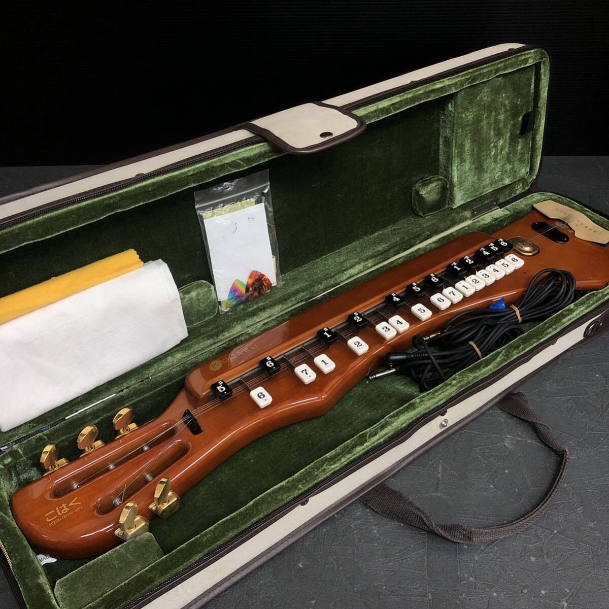 電気大正琴 こはく ソプラノ CHK-1 鈴木楽器製作所 ケース付き美品