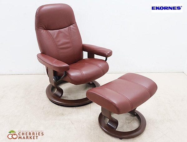 エコーネス ストレスレス レノ クラシック チェアオットマン付き