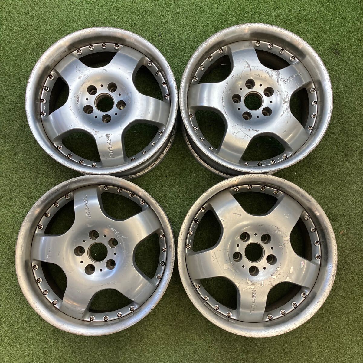 中古】希少 IMPUL BBS M1 9J 10J 18インチ Y33 Y32の落札情報詳細