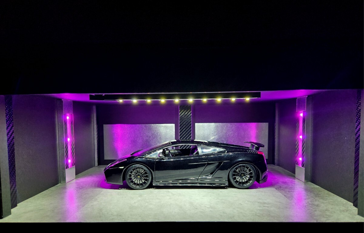 USB電源　1/24 1/18　ミニカー　ジオラマ　ショーケース　ショールーム USB電源 1/24 ミニカー ジオラマ ショーケース LED照明