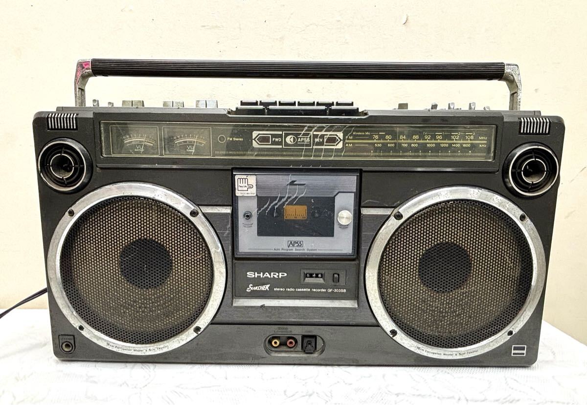 昭和レトロ The Searcher-W GF-888 ラジカセ SHARP