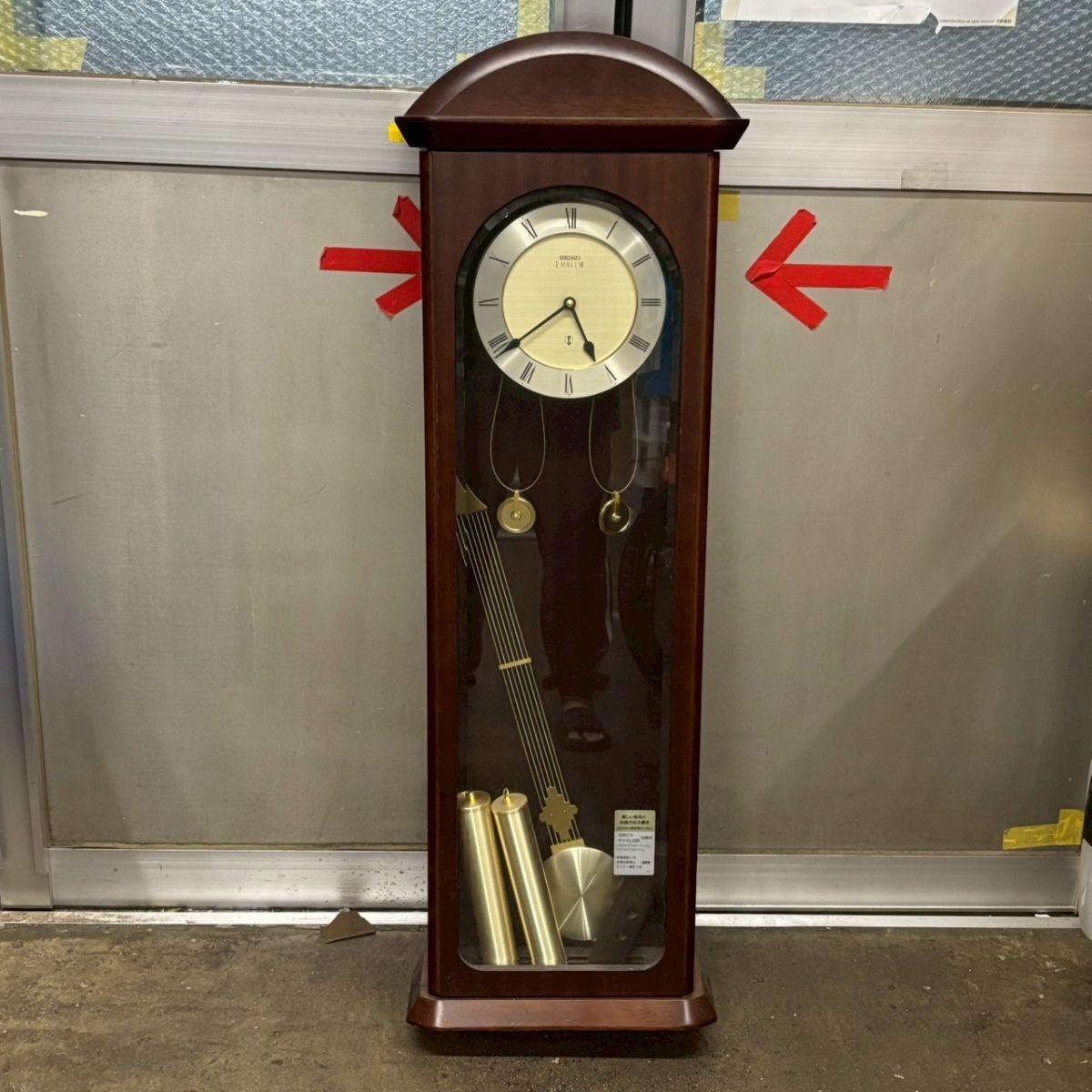 SEIKO セイコー 置時計 EMBLEM HW449B 動作品 アンティークの落札情報
