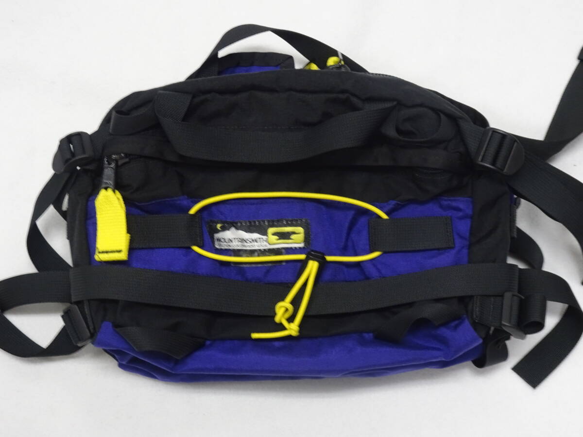 “白山 旧タグ” MOUNTAIN SMITH / TRAVEL TRUCK 1 [マウンテンスミス トラベルトランク1] 小型ダッフルバッグ 90'S ビンテージ USED マウンテンスミス トランジットボード 黒 白山 旧タグ アメリカ製