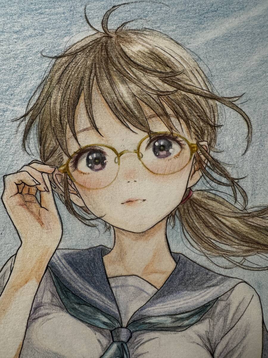 定番，豊富な 手描き オリジナル アイドル ブロンドポニーテールの美