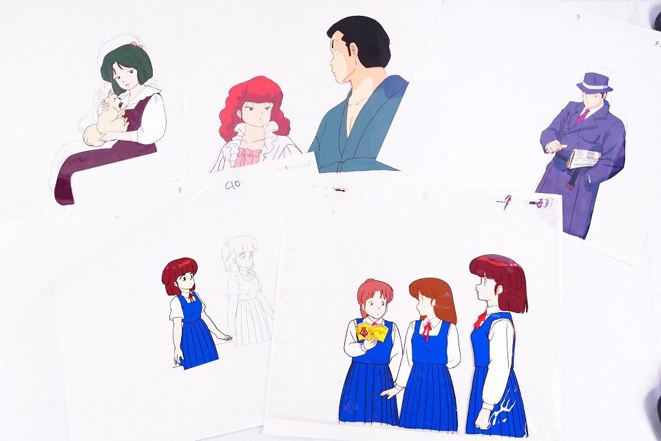 アニメ めぞん一刻 セル画 八神いぶき③五代裕作 当時物 高橋留美子