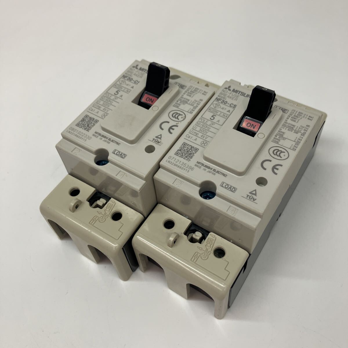 H 604 【やや傷や汚れあり】三菱 MITSUBISHI NF30-CS ノーヒューズブレーカ 2P 5A 2個まとめ売り H-604の落札情報詳細 ...