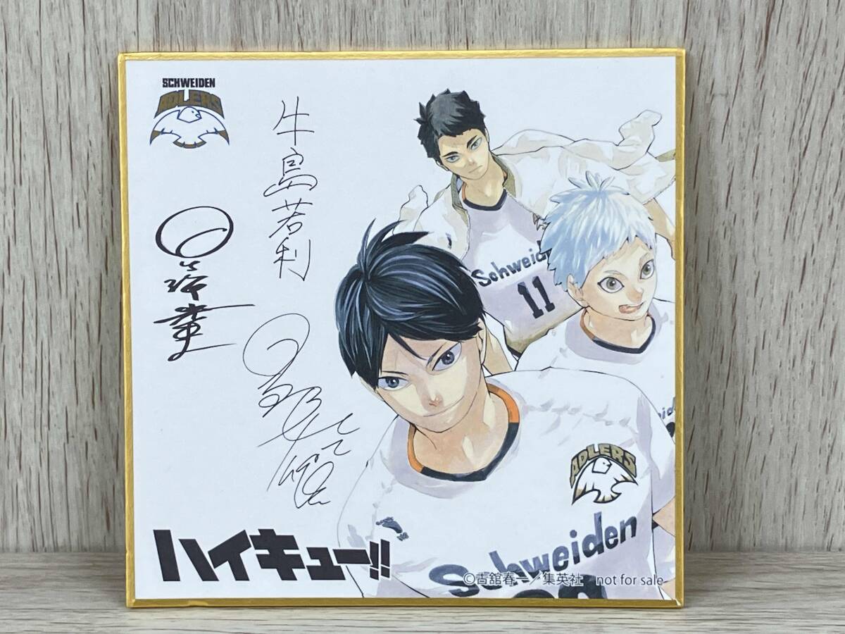 ハイキュー!! れっつ!ハイキュー!? 複製サイン色紙 2枚セット 当選品