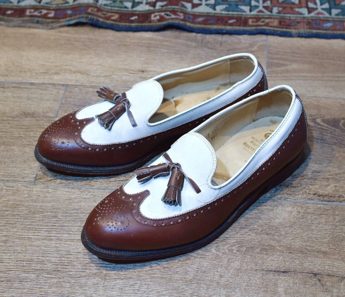 BROOKS BROTHERS#00031 Cordovan Tassel loafers for Alden ブルックス 