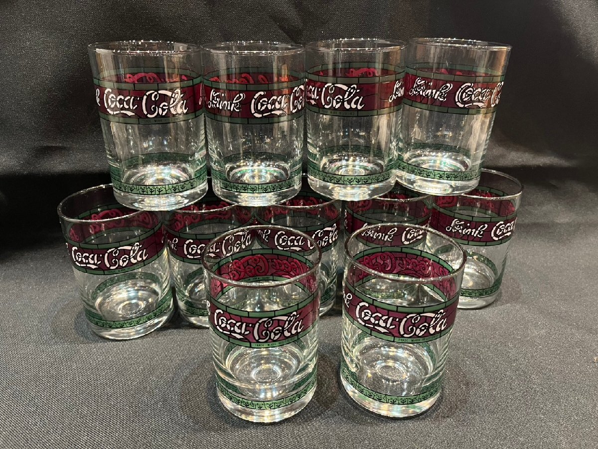 日本未発売/美品/Coca Cola/コカコーラ/ステンドグラス/ライトアップ