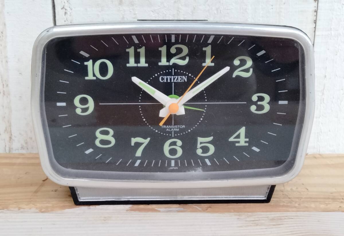 干支文字 置き時計 十二支 和時計 CITIZEN シチズン TRANSISTOR CLOCK