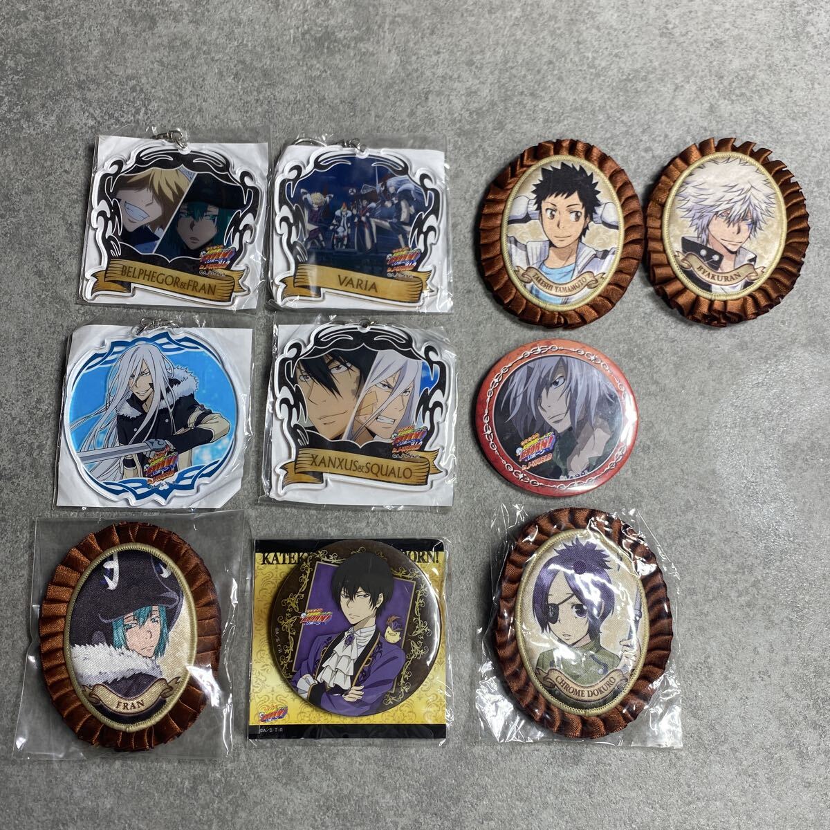 家庭教師ヒットマンREBORNひこくじ 特典 缶バッジ XANXAS スクアーロ