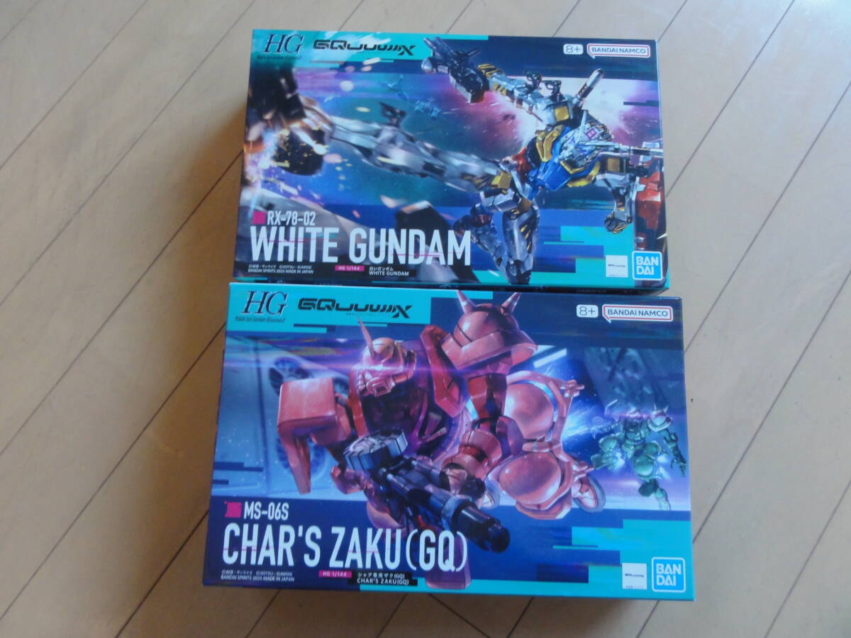 【2個セット】新品 HG HG 1/144 白いガンダム シャア専用ザク(GQ) 機動戦士Gundam GQuuuuuuXの1番目の画像